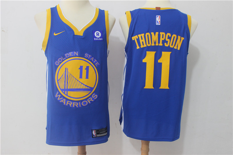 Men Golden State Warriors #11 Thompson Blue Game Nike NBA Jerseys1->golden state warriors->NBA Jersey